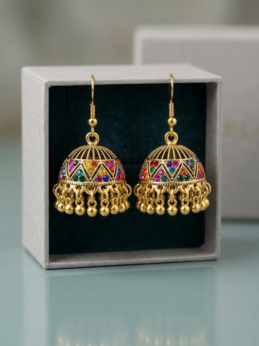 Multicolor Jhumka Earrings