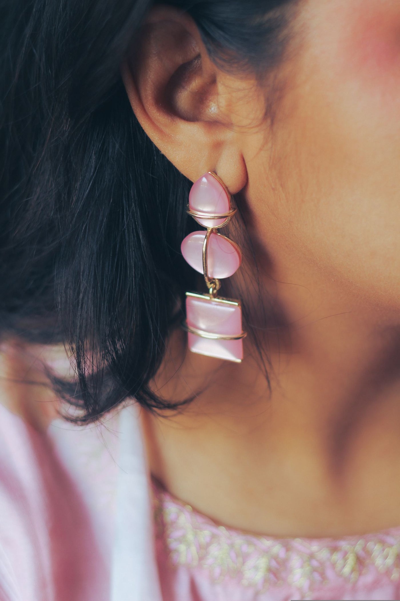 Statement jhumka earrings