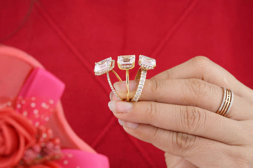 Rings held in hand