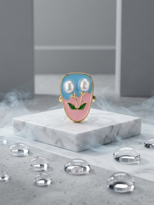 Sky Blossom Resin Ring