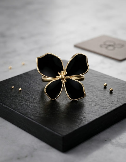 Flower Resin Ring