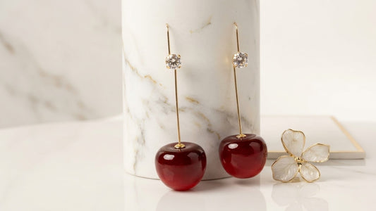 Cherry Drop Earrings
